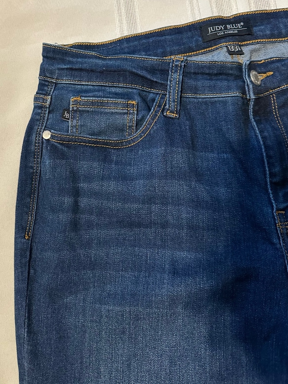Judy Blue Straight Fit Medium Wash Denim Jeans Women’s 13/31 - Picture 12 of 16
